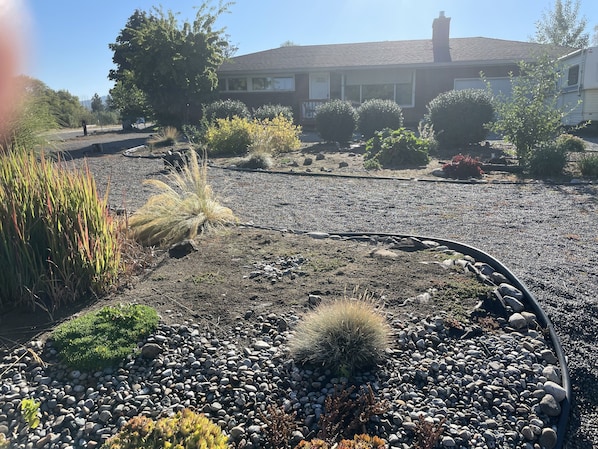 front of house and landscaping