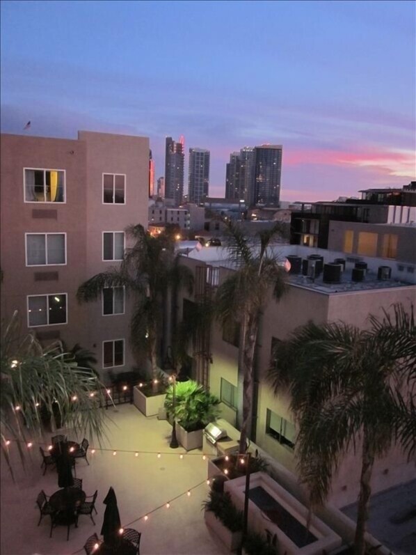 Sunset view from the living room