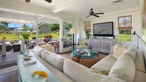 Kukuiula Makai Cottage #27 - Living Room & Lanai View.jpg