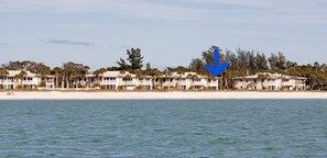 Gulfront mile long, peaceful beach with no high rises or crowds. 