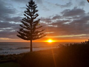 View when walking past owners house to beach.