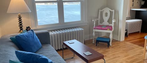 The Sitting Room with the view of the Bay.