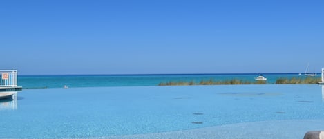 Infinity pool looking over the Atlantic Ocean