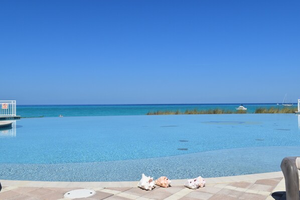 Infinity pool looking over the Atlantic Ocean