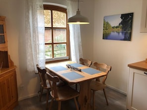 Kitchen area. Table in the kitchen