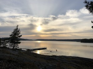 Utsikt mot havet/stranden
