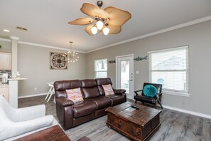 Open concept living with plenty of natural light