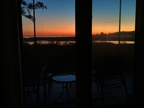 Amazing sunrises--here seen from the master bedroom!