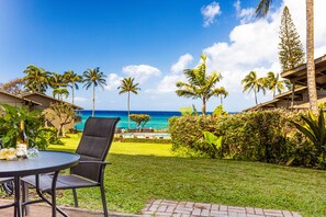 Ground-level lanai for easy access