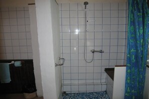 Downstairs en-suite shower is suitbale for disabled