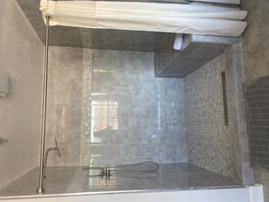 Room, Indoors, Bathroom, Staircase, Shower Faucet