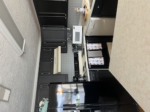 Indoors, Kitchen, Refrigerator, Microwave, Oven