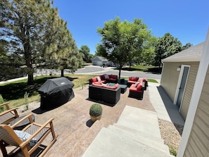 Grill and view from front door