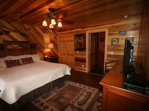 Master bedroom with king bed