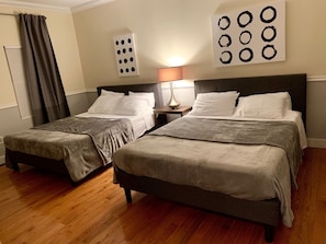 Comfortable queen beds with hotel grade linens.
