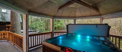 Relax in your private hot tub