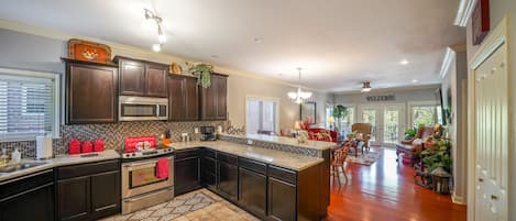 Open concept living/dining area....