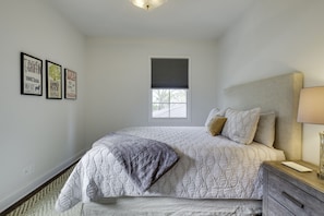 Master bedroom with bathroom attached.