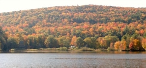 View is beautiful from deck any time of year