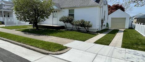 Front of house showing off street parking