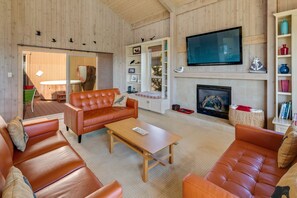 Living room with deck and spa