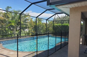 UV protected, 10 ft screens pool enclosure.  