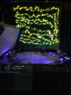 Large hot tub