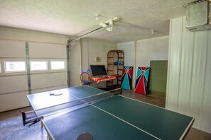 Ping Pong table and yard games...