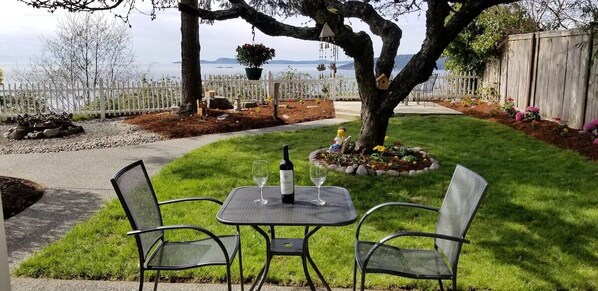 Garden & Sea View from Patio