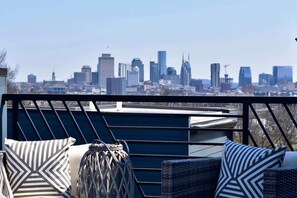 Rooftop has amazing panoramic views of the Nashville skyline