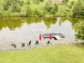 Private Dock to swim, fish or kayak. 