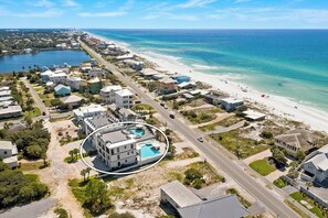 Dune It Up - Pet-Friendly Vacation Rental House with Game Room, Elevator, Golf Cart, Private Pool & Hot Tub and Beach Views from Balcony in Dune Allen Beach, Florida - Five Star Properties Destin/30A