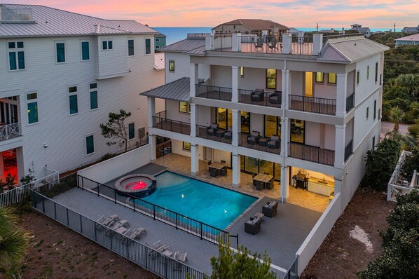 Soleil All Day - Luxury 30A Vacation Rental House with Gulf Views, Private Pool, Elevator, and Game Room in Dune Allen Beach, Florida - Five Star Properties Destin/30A