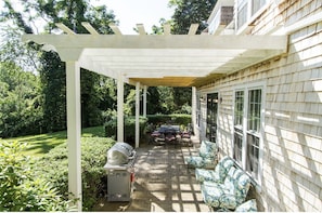 Large front patio for grilling, eating or reading a book.