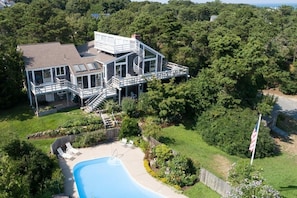 View of backyard - peaceful and private yet steps to Nauset Beach