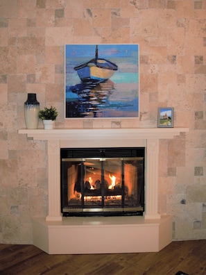 Cozy Gas Fireplace 