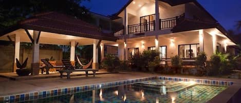 Villa at night