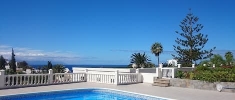 Pool next to apartment