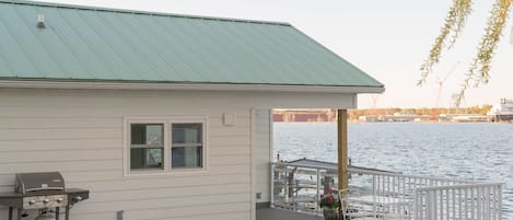 Lily Pad Cottage, is ON the water!