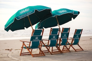 Palmilla Beach Chairs & Umbrellas available for daily rental