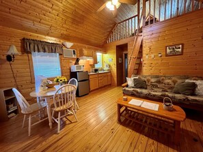 Living Room Open To Kitchen & Dining Area