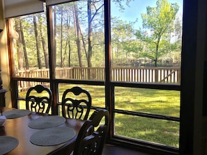 View from the dining room