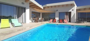 Pool with sea view