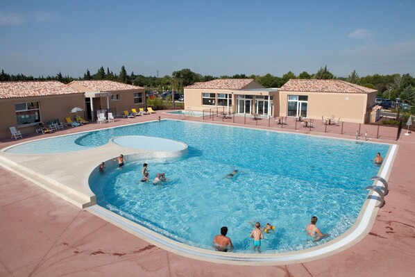 Take in gorgeous views while lounging around the on-site outdoor pool.