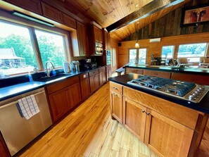 Kitchen with Gas Stovetop