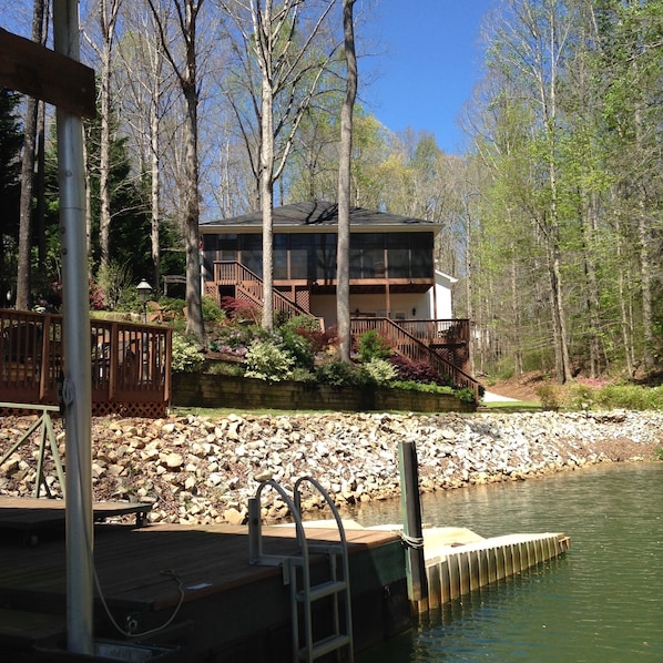 View of back of home from the lake.

