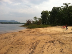 Private beach and point of land, 200 yards from house
