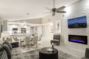 Living Room with Fireplace