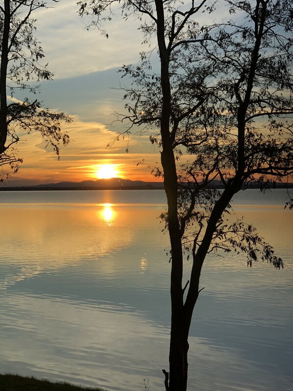 Beautiful Lake Champlain sunset 