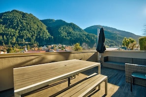 Enjoy outdoor living and dining on our spacious deck